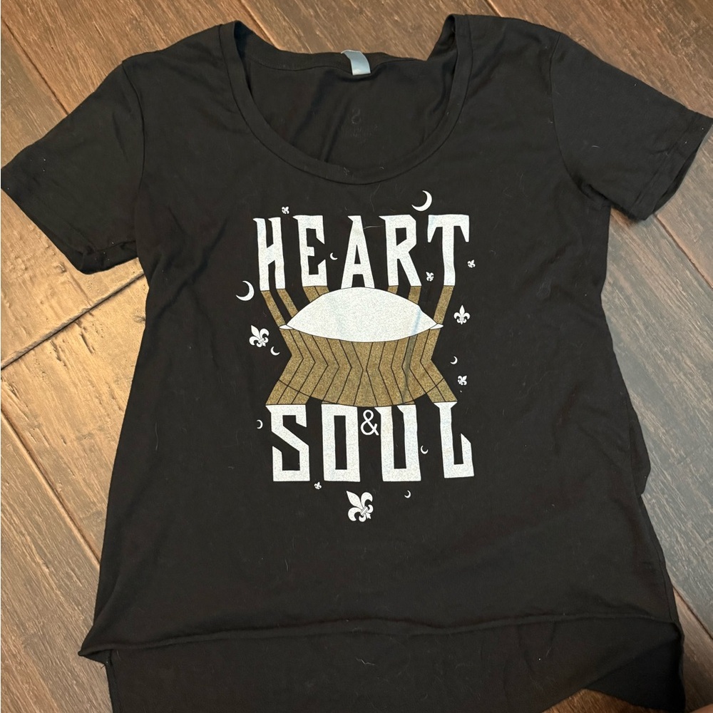 Sarah Ott New Orleans Heart Soul Black Graphic Tee